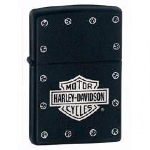 군토,[지포] 20227 할리 데이비슨 매트블랙 (ZIPPO 20227 HARLEY DAVISON MATTE BLACK STUD LOGO)