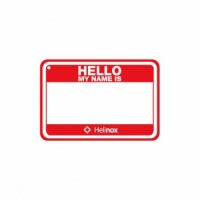 [헬리녹스] Hello My Name Is 벨크로 패치-레드/화이트