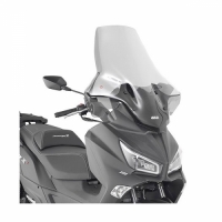 [기비] GIVI SYM 조이맥스 Z300 (19-20) / Z+300 (21-23) 전용 윈드스크린 (롱 투명, 78x70.5 cm) - 7056DT+D7058KIT