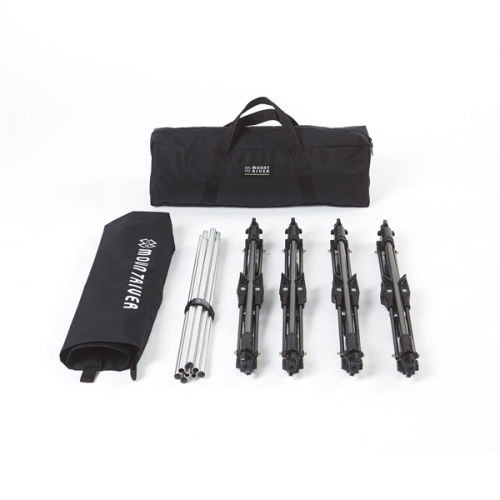 군토,[마운트리버] 경량 야전침대 와이드 코트 - 블랙