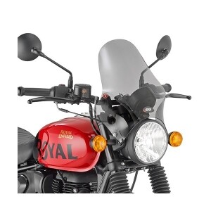 [기비] GIVI 로얄엔필드 헌터 HNTR 350 (22-24) 윈드스크린 - A210 + A9056A (스모크, 36.5x35 cm)