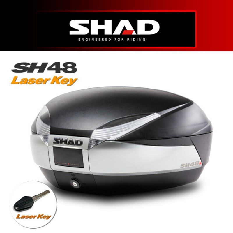 군토,[샤드] SH48 탑케이스 레이저키 - D0B48400