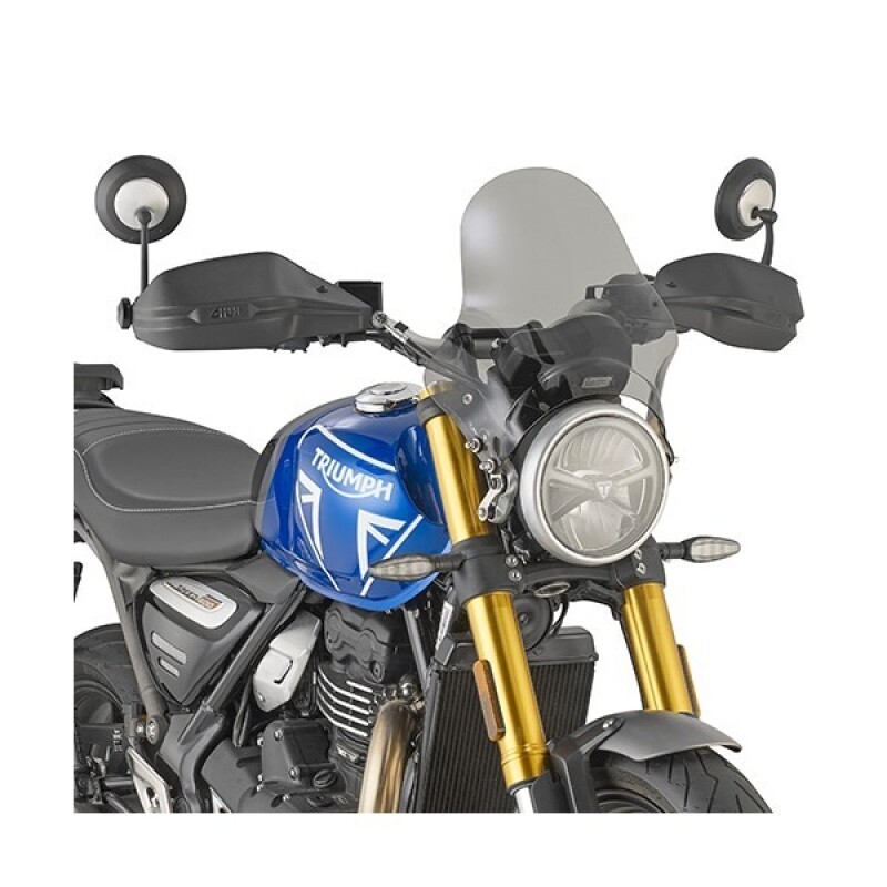 군토,[기비] GIVI 트라이엄프 TRIUMPH Speed 400 (24-25) 윈드스크린 A6424A + A210 (스모크, 36.5x35cm, 브라켓 포함)