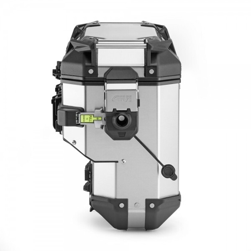 군토,[기비] GIVI 콘투어 아웃백 에보 스마트 아노다이즈 사이드박스 (40리터) 우측  실버 - OBKEVS-40AAR