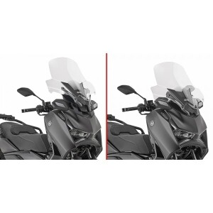 [지비] GIVI 야마하 X-MAX 300 (2025) Tech Max 전동식 윈드스크린 클리어 - D2178ST