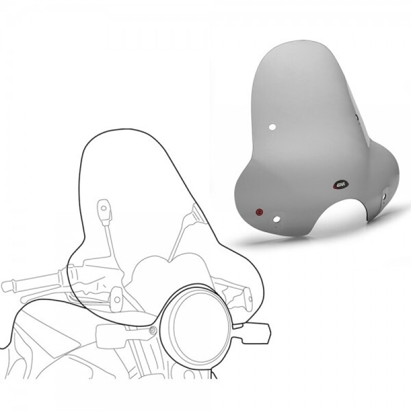 군토,[지비] GIVI 범용 윈드스크린 스모크 - A31 + D45