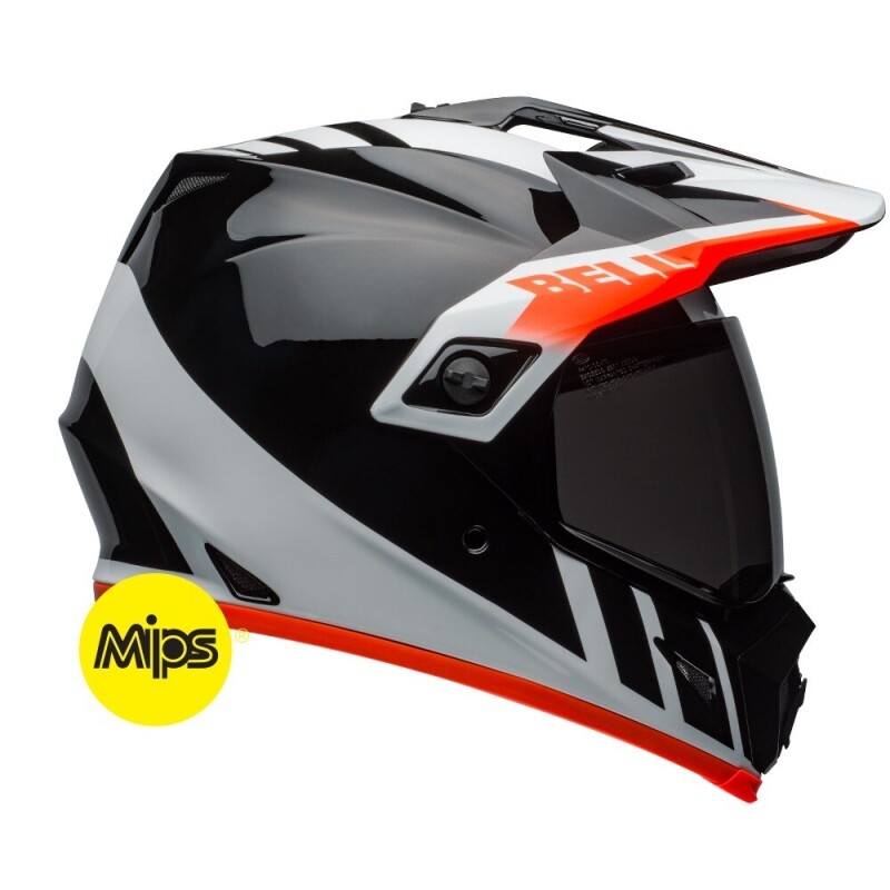 군토,[BELL] 벨 MX-9 어드벤처 MIPS 듀얼 오프로드 헬멧 - 대쉬 블랙/화이트/오렌지