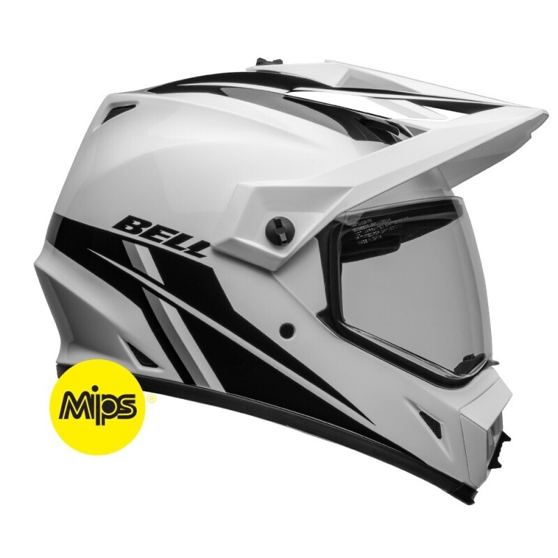 군토,[BELL] 벨 MX-9 어드벤처 MIPS 듀얼 오프로드 헬멧 - 알파인 화이트/블랙