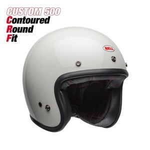 [BELL] 벨 커스텀 500 CRF 오픈페이스 헬멧 - 빈티지 화이트