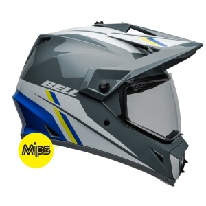 [BELL] 벨 MX-9 어드벤처 MIPS 듀얼 오프로드 헬멧 - 알파인 그레이/블루