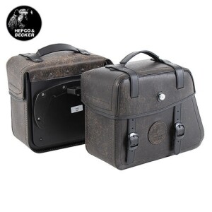 [햅코앤백커] 러지드 새들백 C-BOW 사이드케이스 세트 (21리터) 브라운 - 620355 00 08