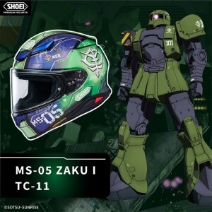[쇼에이] Z-8 자쿠 I TC-11 SHOEI X 기동전사 건담 콜라보 풀페이스 헬멧 (Z-8 ZAKU I TC-11 SHOEI X)
